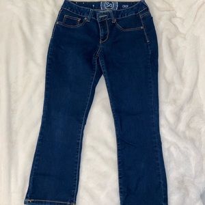 Crop denim jeans/jeggings